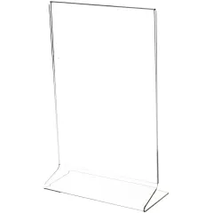 Plymor Clear Acrylic Sign Display / Literature Holder (Side-Load), 6" W x 9" H