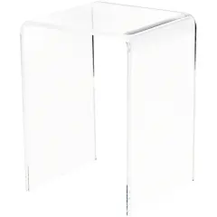 Plymor Clear Acrylic Vertical Square Display Riser, 4.5" H x 3" W x 3" D (1/8" thick)