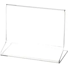 Plymor Clear Acrylic Sign Display / Literature Holder (Side-Load), 5.5" W x 3.5" H