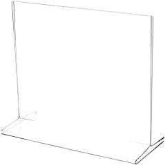 Plymor Clear Acrylic Sign Display / Literature Holder (Top-Load), 10" W x 8" H