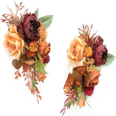 2pcs Wedding Shoulder Corsage Artificial Flowers, Girl/Mother Homecoming/Prom Corsages Wristlet D&eacute;cor