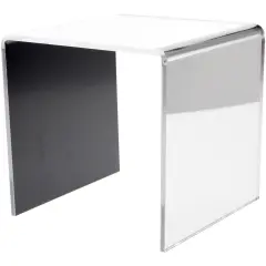 Plymor Mirrored Acrylic Square Display Riser, 6" H x 6" W x 6" D (3/16" thick)