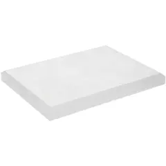 Plymor Frosted Acrylic Rectangular Beveled Display Base, 8" W x 6" D x 0.75" H