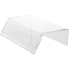 Plymor Clear Acrylic Sign-Holder Display Riser, 1.75" H x 6" W x 4.25" D (1/8" thick) (1.5" x 6" Sign)