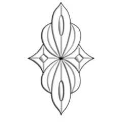 5" x 7-1/2" Exquisite Clear Glass Bevel Cluster EC354