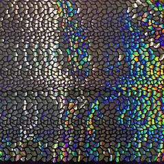1 Yard Nylon Spandex Fabric with Cobra Hologram Glued Sequin 58/60 Inch Width Eggplant Silver