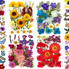 110 Pcs Pressed Dried Flowers for Resin Molds