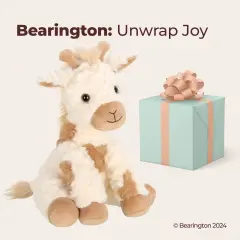 Bearington Lofty Giraffe 11 Inch Stuffed Giraffe - Stuffed Animal - Plush Giraffe, For Ages 1-14 White