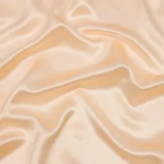 1 Yard Luxury Nude Silk Charmeuse 44" Wide Drapey Fabric for Formal Wear & Couture