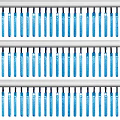 Collections Etc Solar Powered 50 Faux Bubble Multicolor String Lights