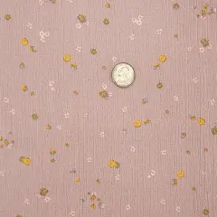 1 Yard Soft Mauve Rayon Crinkle Woven Fabric 50/52 Inch Wide Perfect for Sewing Projects