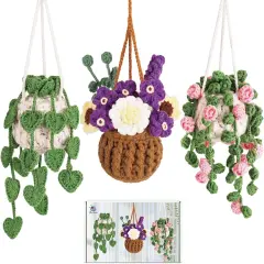 Beginner Crochet Kit - Hanging Plants