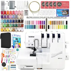 Brother Air1800 Air Serger with Jet-Air Threading with 83 Spools & 200+ Accessories