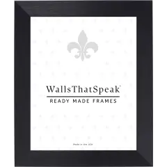13x18 Picture Frame, Modern Aesthetics 1.25 Inch Polystyrene Moulding, Wall Display Frame for Art, Posters, or Photos by wallsthatspeak Black