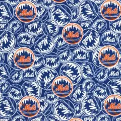 Licensed MLB New York Mets Cotton 6666-B Fabric by the Yard