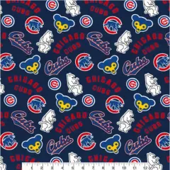 Licensed MLB Chicago Cubs Cooperstown Cotton 60023B Fabric by the Yard