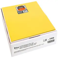 C-Line Poly 2-Pocket Portfolio Folder, Letter Size, Yellow, Pack of 25