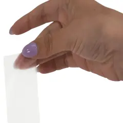 School Smart Vinyl Label Protectors, Round Corner Rectangle, 1-1/2 x 3-1/4 Inches, Clear, Pack of 500