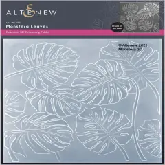 Monstera Leaves 3D Embossing Folder