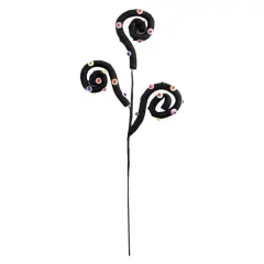 28" Eyeballs Curly Spray: Black