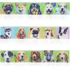 Dog 3D Plastic Rulers for Kids (3 Designs, 12 Pack) Multicolor