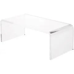 Plymor Clear Acrylic Rectangular Display Riser, 3" H x 8" W x 4" D (1/4" thick)