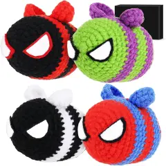 Beginner Crochet Kit for Adults Kids Women Men Complete Kit Included (4 Cool Bees)