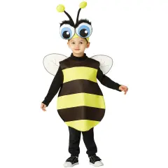 Big Eyed Bee Toddler Costume Kids Halloween Yellow Black Outfit