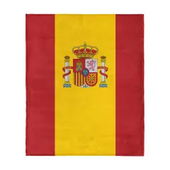 Country Flag Silk Touch Throw Blanket Spain