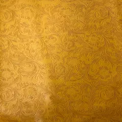 1 Yard Iridescent Faux Crocodile Vinyl Fabric For Upholstery Handbags Wallets Crafts 54 Inch Width Mustard Yellow