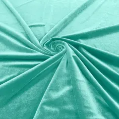 1 Yard Premium Stretch Velvet Fabric Apparel Crafting Material 58/60" Wide Jade