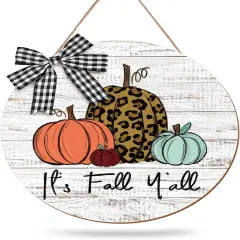 Fall Pumpkin Wooden Door