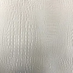 1 Yard Marine Gator Vinyl Fabric Waterproof Anti UV Outdoor Upholstery 54" Width White