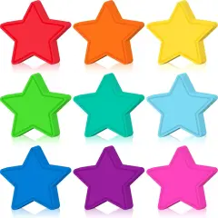 108 Pcs Star Cutouts Bright 3.5 Inch Bulletin Board