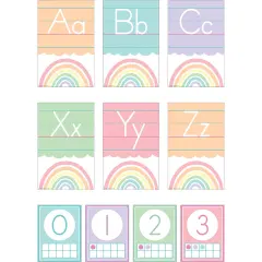Pastel Pop Alphabet Bulletin Board Set