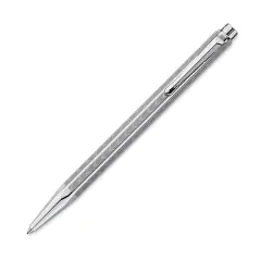 Caran d'Ache Ecridor Chevron Ballpoint Pen - Platinum Coated