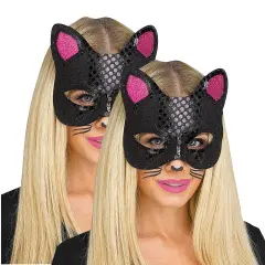 Cat Mask with Tattoos Black Cat