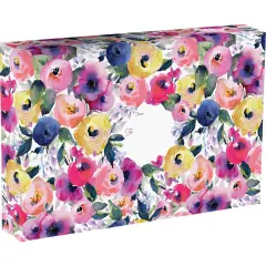 Pack/6: Watercolor Flowers Theme Mailing Box - 18 x 3 x 12"