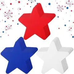 72 Pcs Patriotic 4th of July EVA Foam Star