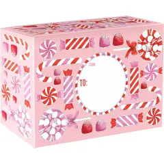 Pack/6: Candy Christmas Theme Mailing Box - 9-1/2 x 4 x 6-1/2"