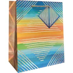 Pack/6: Modern Ombre Gift Bag - 8 x 4 x 10"