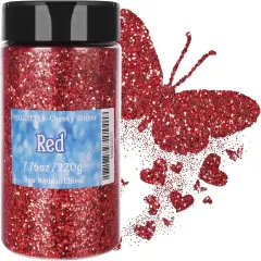 7.76oz/220g Red Craft Glitter Powder