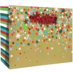 Pack/6: Christmas Party Gift Bag - 5 x 2 x 4"
