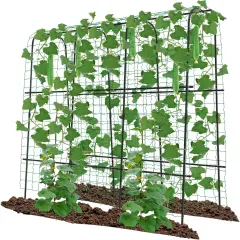Garden Arch Trellis, Metal Core Trellis for Climbing Plants Outdoor