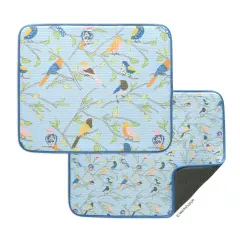 Floral Finch & Friends Microfiber Dish Drying Mats, Set of 2