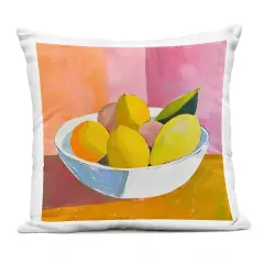 Stupell Industries Bold Kitchen Citrus Fruits Outdoor Printed Pillow design by Walker Noble, 18 x 7 x 18