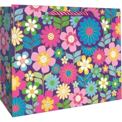 Pack/6: Dazzling Daisies Gift Bag - 12-1/2 x 5 x 10"