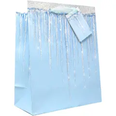 Pack/6: Icicle Gift Bag - 8 x 4 x 10"