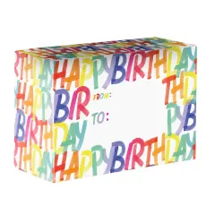 Pack/6: Rainbow Birthday Theme Mailing Box - 9-1/2 x 4 x 6-1/2"