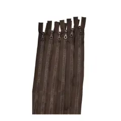 Zipper Brown Plastic Molded D4 18" Open Bottom Separating